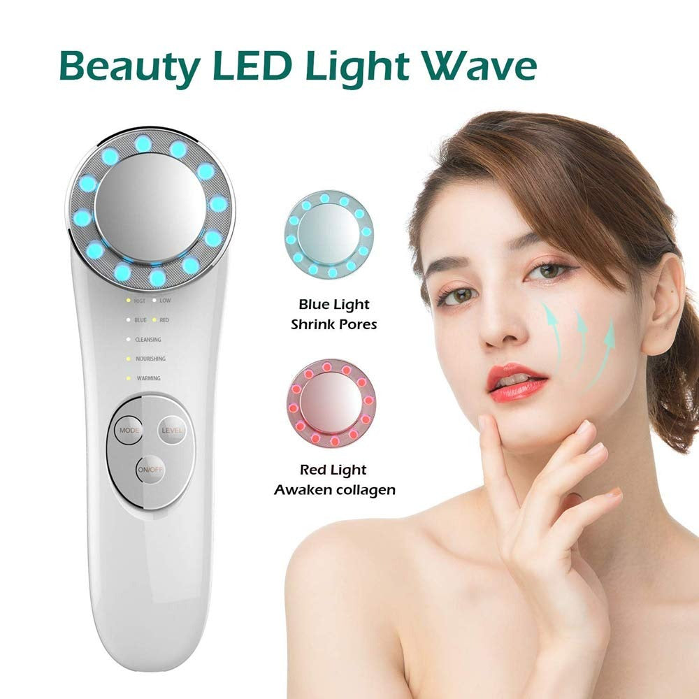 Facial Massager Skin Care Tools 7 In 1 Face Lifting Machine Galvanic Facial Machine Face Tightening Machine For Skin High Frequency Facial Machine