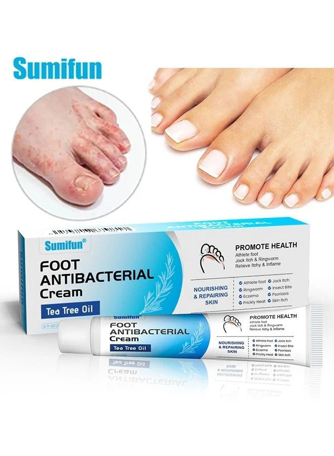 Sumifun Foot Antibacterial Cream with Tea Tree Oil – Nourishing &amp; Repairing Formula (20g)