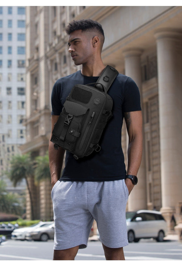 Men's Tactical Chest Sports Waterproof Crossbody Bag
