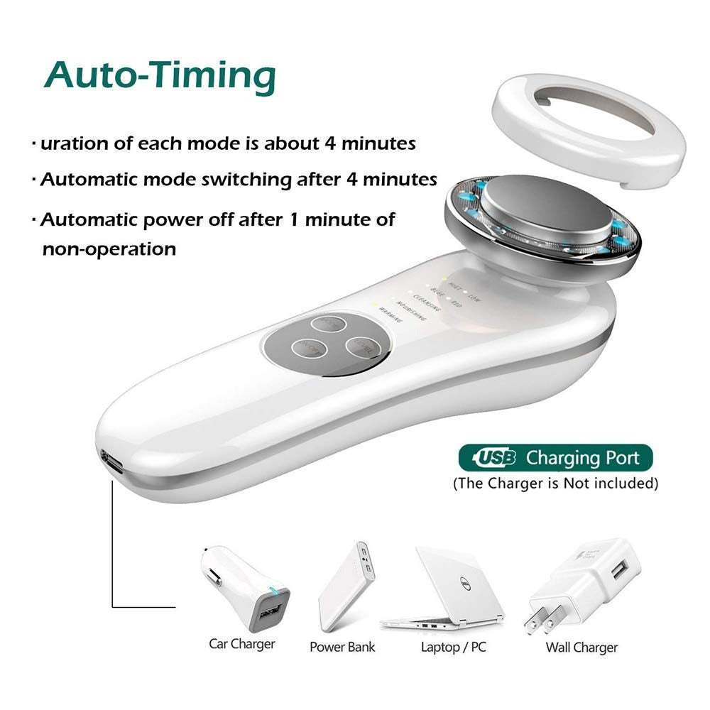 Facial Massager Skin Care Tools 7 In 1 Face Lifting Machine Galvanic Facial Machine Face Tightening Machine For Skin High Frequency Facial Machine
