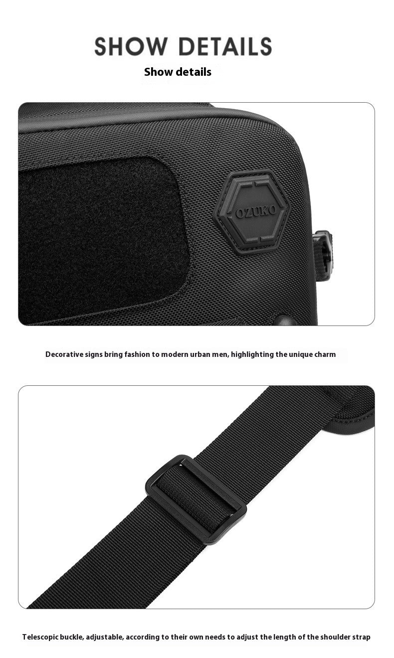 Men's Tactical Chest Sports Waterproof Crossbody Bag