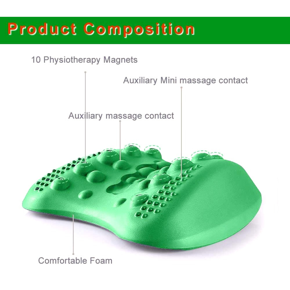 Lumbar Support Pillow For Lower Back Pain Relief Lower Back Stretcher Massager For Chronic Lumbar Pain Relief & Herniated Disc