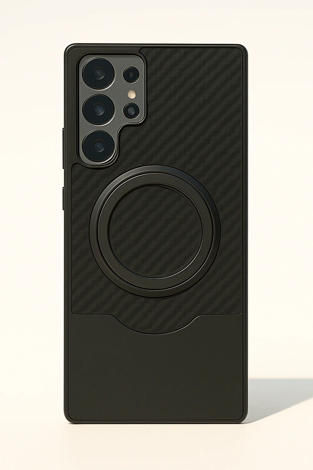 Carbon Fiber Magnetic Ring Case