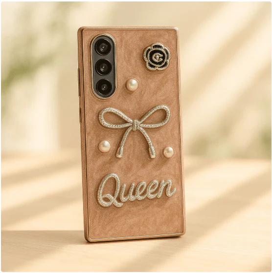 Luxury 3D Bow &amp; Pearl Case