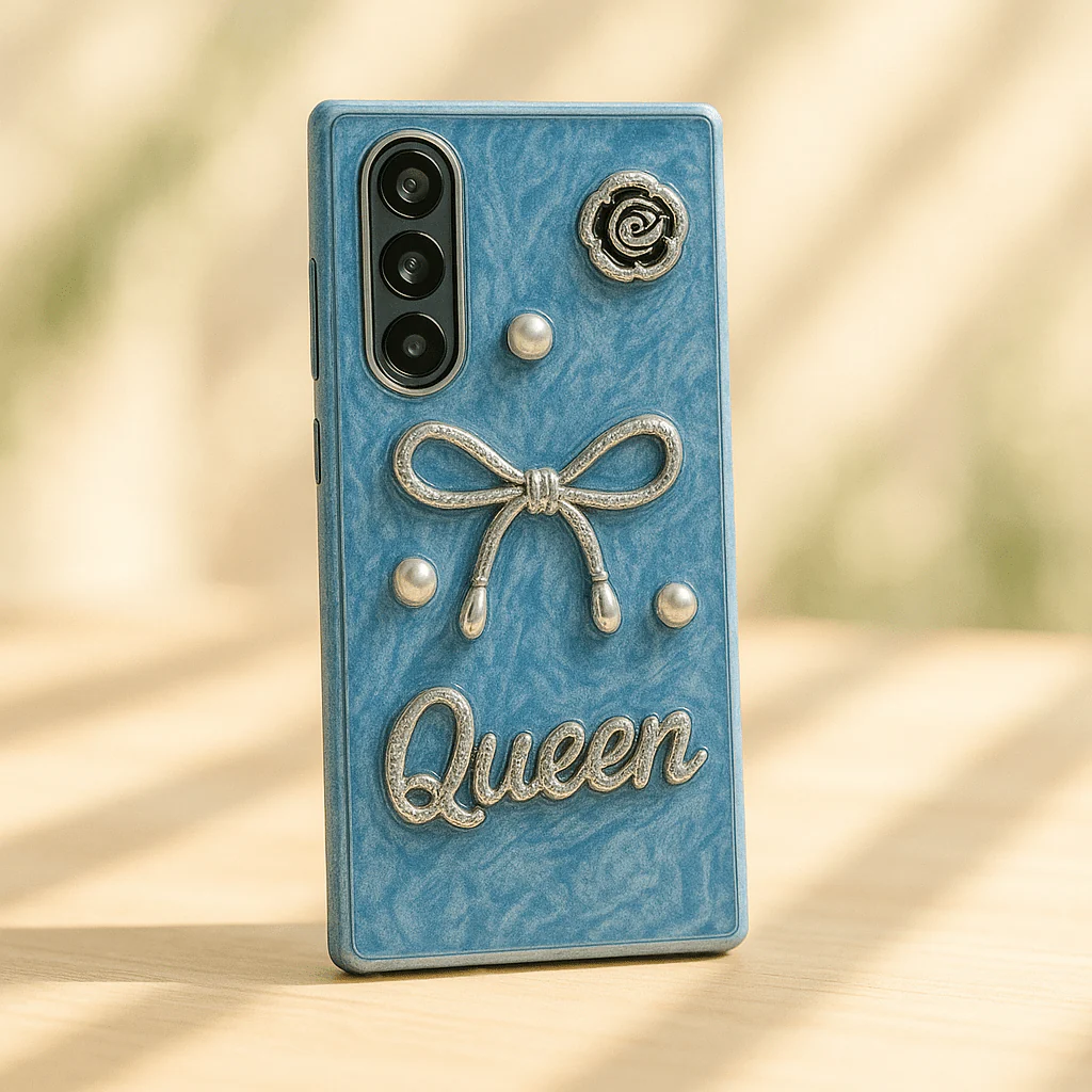 Luxury 3D Bow &amp; Pearl Case