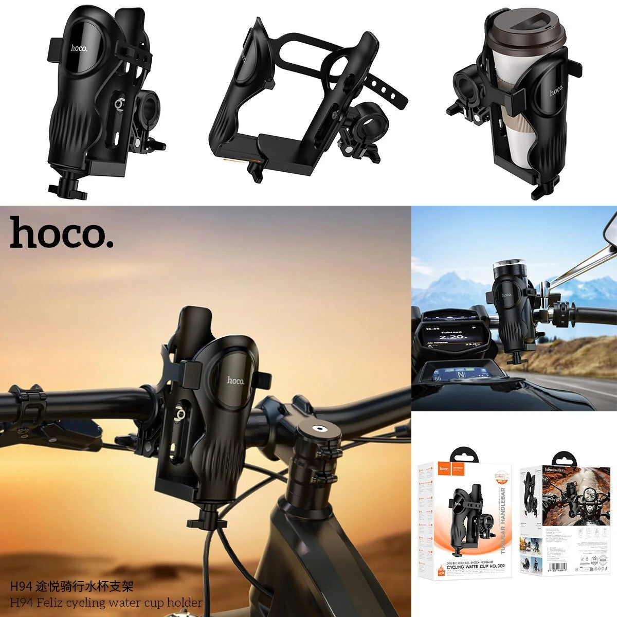 Hoco - Feliz Cycling Water Cup Holder (Handlebar Mount)