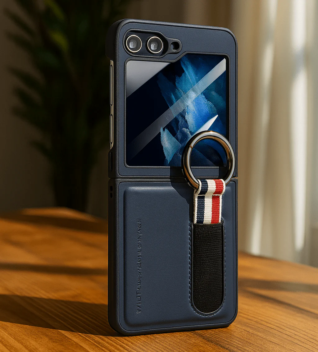 Smart Ring Wallet Case for Flip Phones