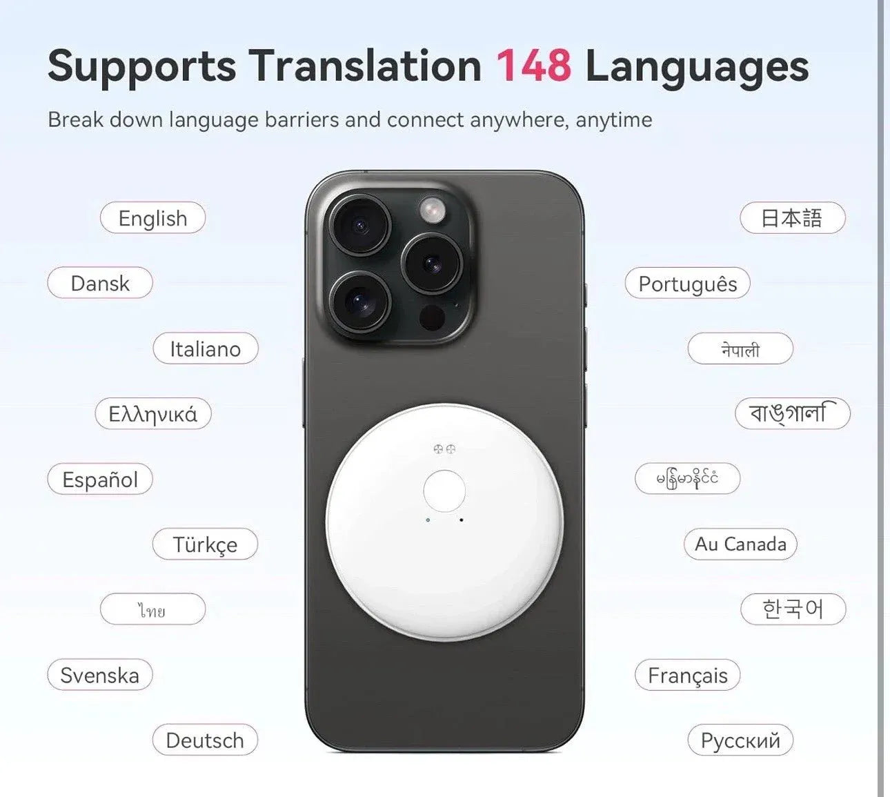 WearFit AI Mobile Phone Assistant – Smart Translation &amp; Communication Device