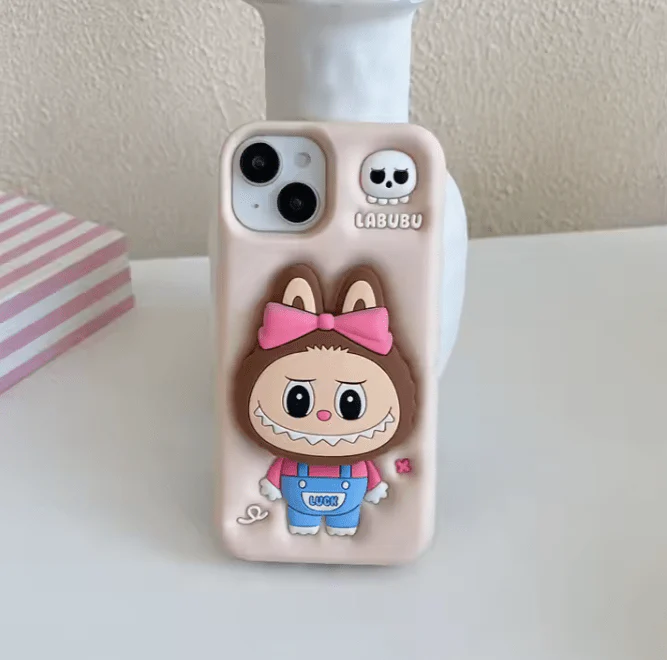 LABUBU - 3D Cartoon Silicone iPhone Case