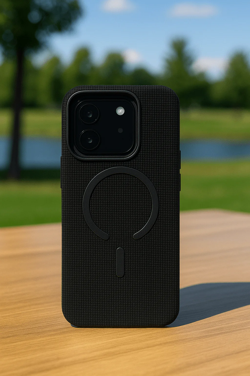MagSafe-Compatible Shockproof Textured Back Cover