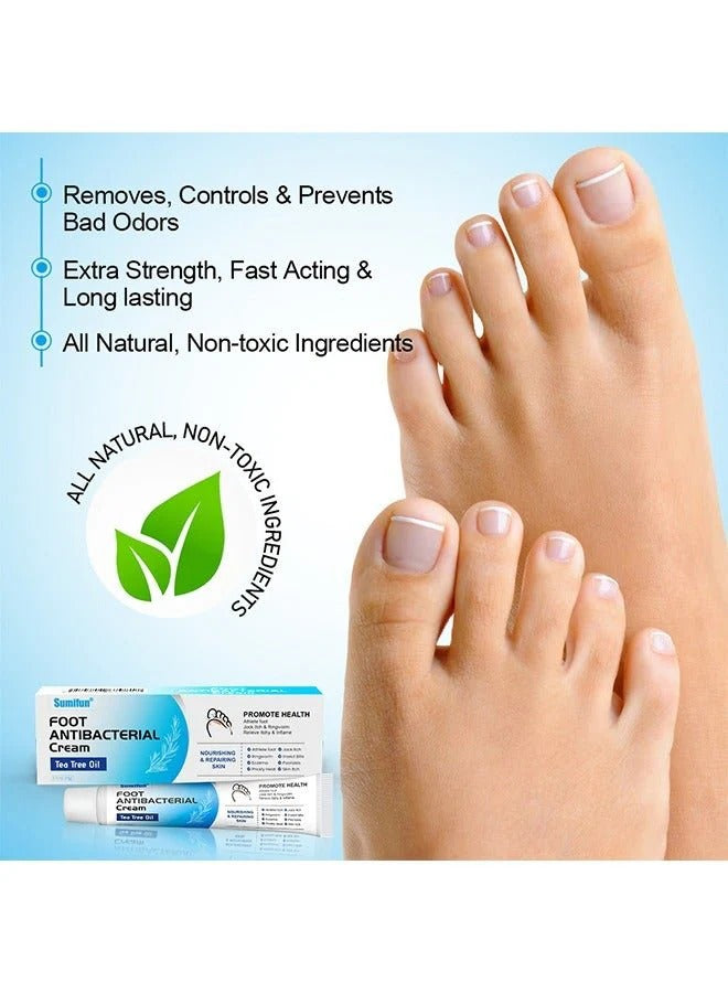 Sumifun Foot Antibacterial Cream with Tea Tree Oil – Nourishing &amp; Repairing Formula (20g)