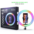 RGB LED Soft Ring Light with 360° Rotation